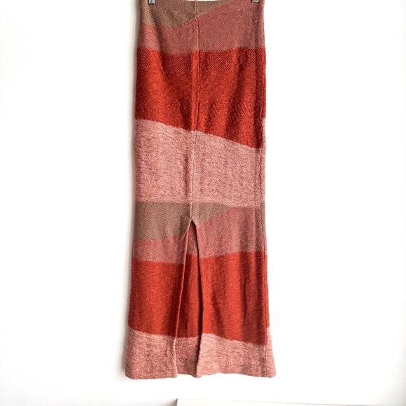 Free People Knit Crochet Patchwork Body con Skirt S - Picture 5 of 8